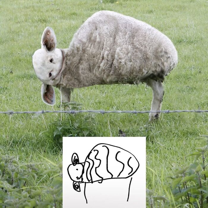 Dad Photoshops Kids&rsquo; Drawings As If They Were Real, And It&rsquo;s Terrifyingly Funny (28 New Pics)