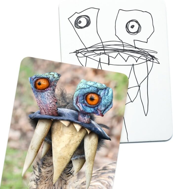 Dad Photoshops Kids&rsquo; Drawings As If They Were Real, And It&rsquo;s Terrifyingly Funny (28 New Pics)