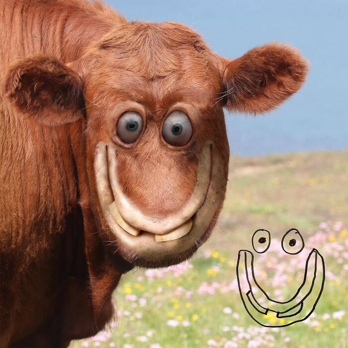 Dad Photoshops Kids&rsquo; Drawings As If They Were Real, And It&rsquo;s Terrifyingly Funny (28 New Pics)