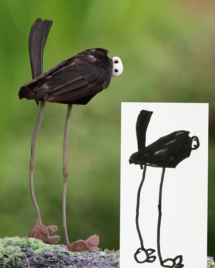 Dad Photoshops Kids&rsquo; Drawings As If They Were Real, And It&rsquo;s Terrifyingly Funny (28 New Pics)