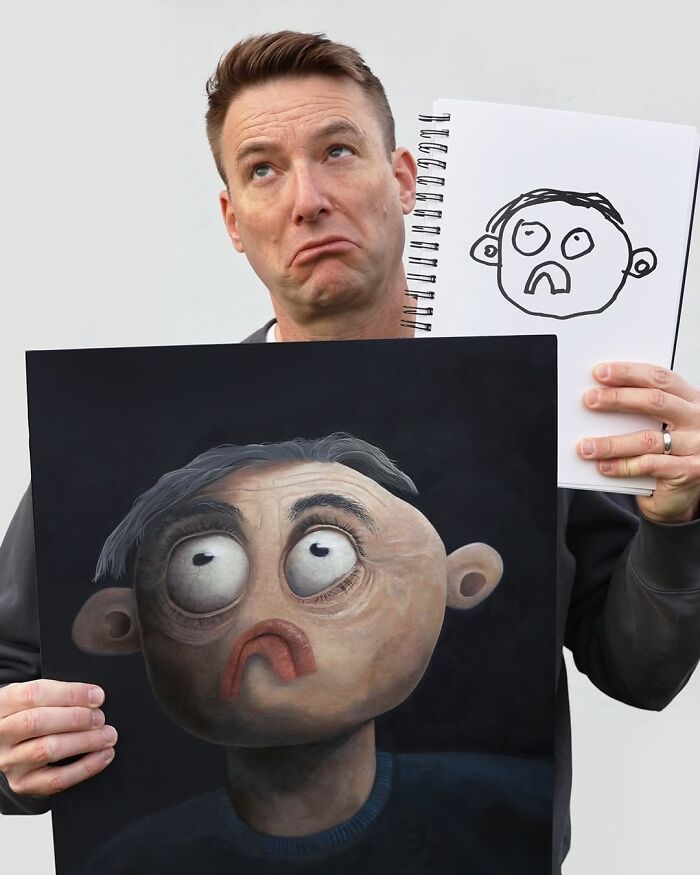 Dad Photoshops Kids&rsquo; Drawings As If They Were Real, And It&rsquo;s Terrifyingly Funny (28 New Pics)
