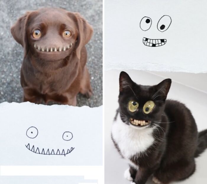 Dad Photoshops Kids&rsquo; Drawings As If They Were Real, And It&rsquo;s Terrifyingly Funny (28 New Pics)