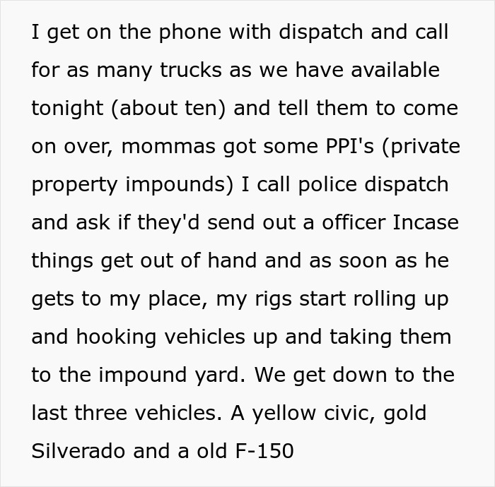 Drunk Teens Refuse To Back Off From Tow Truck Driver&rsquo;s Driveway So She Can Get To Work, Regret It