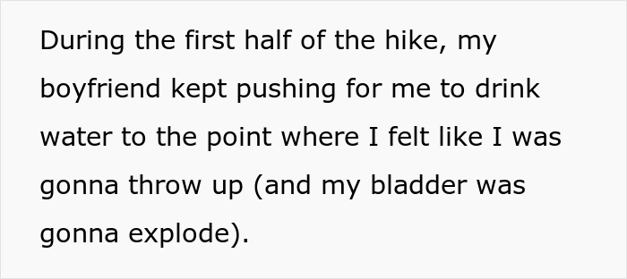 Woman Has A Bathroom Emergency On Hike, Boyfriend&rsquo;s Reaction To It Ends Their Relationship