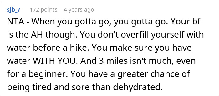 Woman Has A Bathroom Emergency On Hike, Boyfriend&rsquo;s Reaction To It Ends Their Relationship