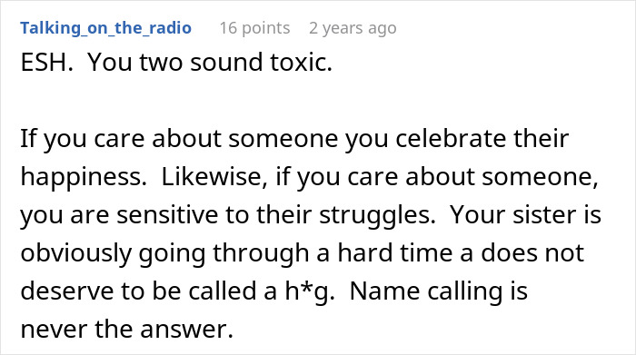 Woman Tells Sister She Shouldn’t Rub Her “Picture-Perfect Marriage” In Other People’s Faces