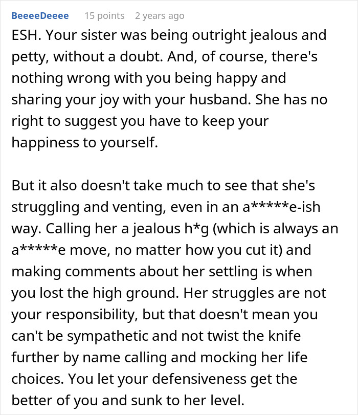 Woman Tells Sister She Shouldn’t Rub Her “Picture-Perfect Marriage” In Other People’s Faces