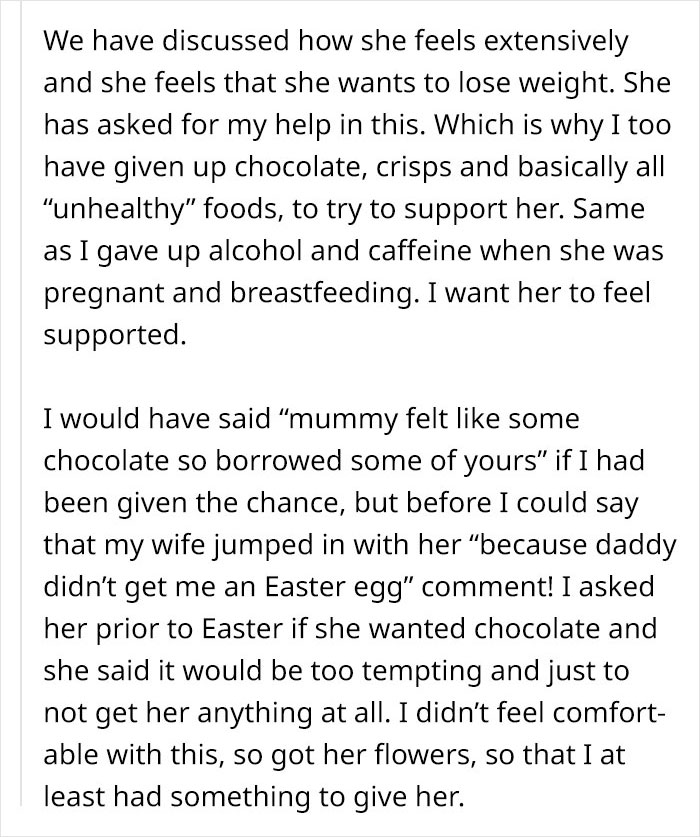 Woman Eats One Easter Egg While Dieting, Humiliated When Husband Tells Children She’s “Fat” Woman Eats One Easter Egg While Dieting, Humiliated When Husband Tells Children She’s “Fat”