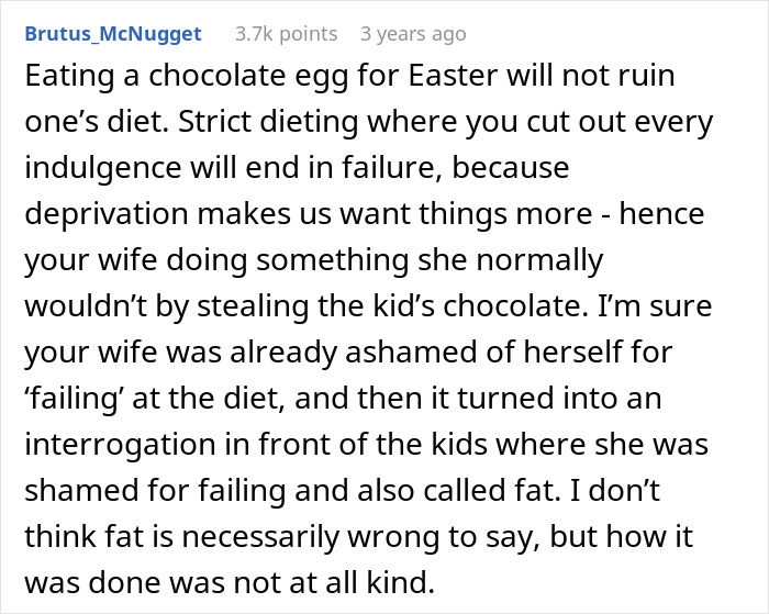 Woman Eats One Easter Egg While Dieting, Humiliated When Husband Tells Children She’s “Fat” Woman Eats One Easter Egg While Dieting, Humiliated When Husband Tells Children She’s “Fat”