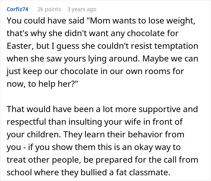 Woman Eats One Easter Egg While Dieting, Humiliated When Husband Tells Children She’s “Fat” Woman Eats One Easter Egg While Dieting, Humiliated When Husband Tells Children She’s “Fat”