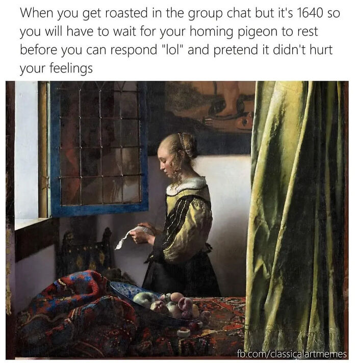 57 Classical Paintings Turned Into Relatable Modern Moments By &ldquo;Classical Art Memes&rdquo;