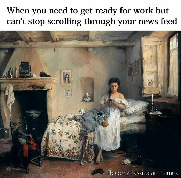 57 Classical Paintings Turned Into Relatable Modern Moments By &ldquo;Classical Art Memes&rdquo;