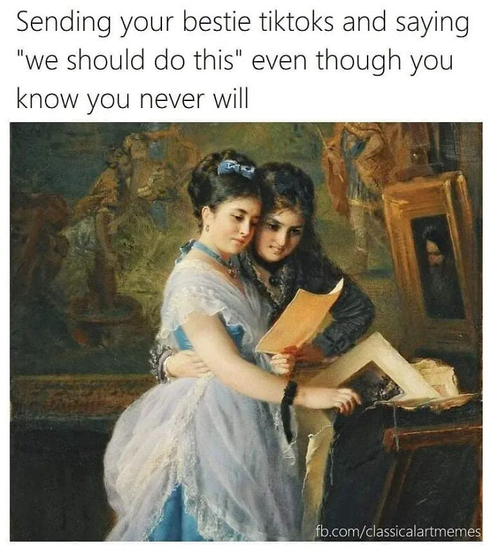 57 Classical Paintings Turned Into Relatable Modern Moments By &ldquo;Classical Art Memes&rdquo;