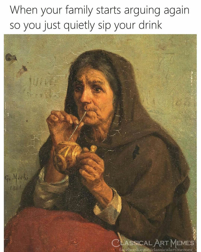 57 Classical Paintings Turned Into Relatable Modern Moments By &ldquo;Classical Art Memes&rdquo;