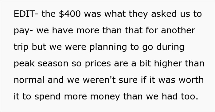 Lady Invites Sis And BIL For A Trip For Free, Then Starts Endless Mind Games On Money And Terms