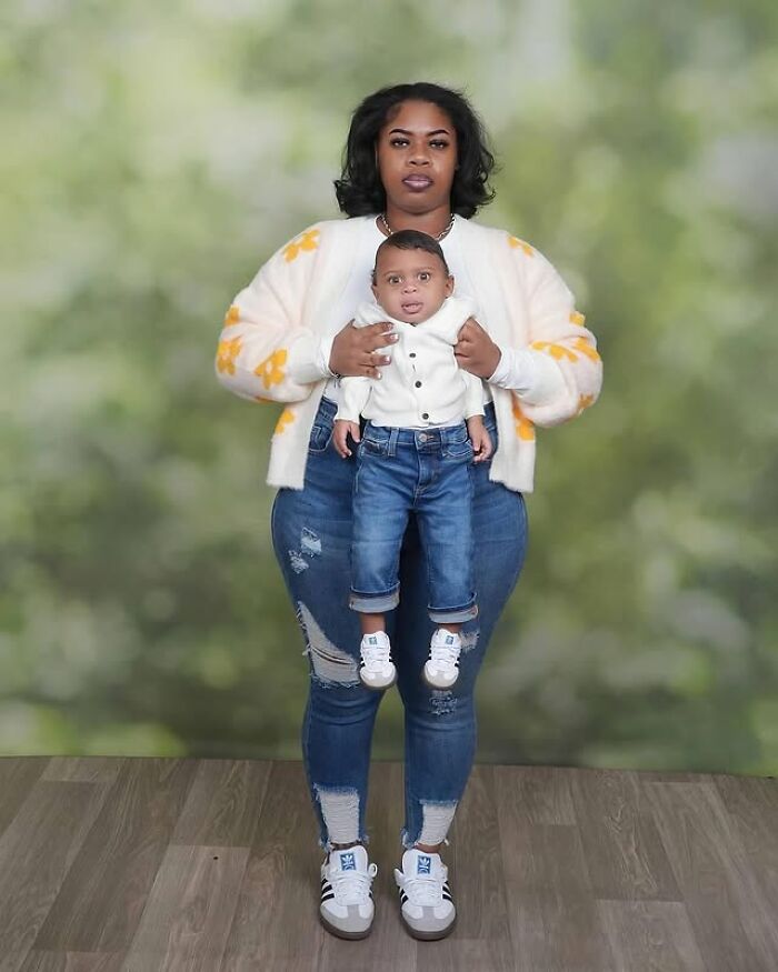 Mom Is Going Viral After Sharing Hilarious Photoshoot With Her Son (24 Pics)