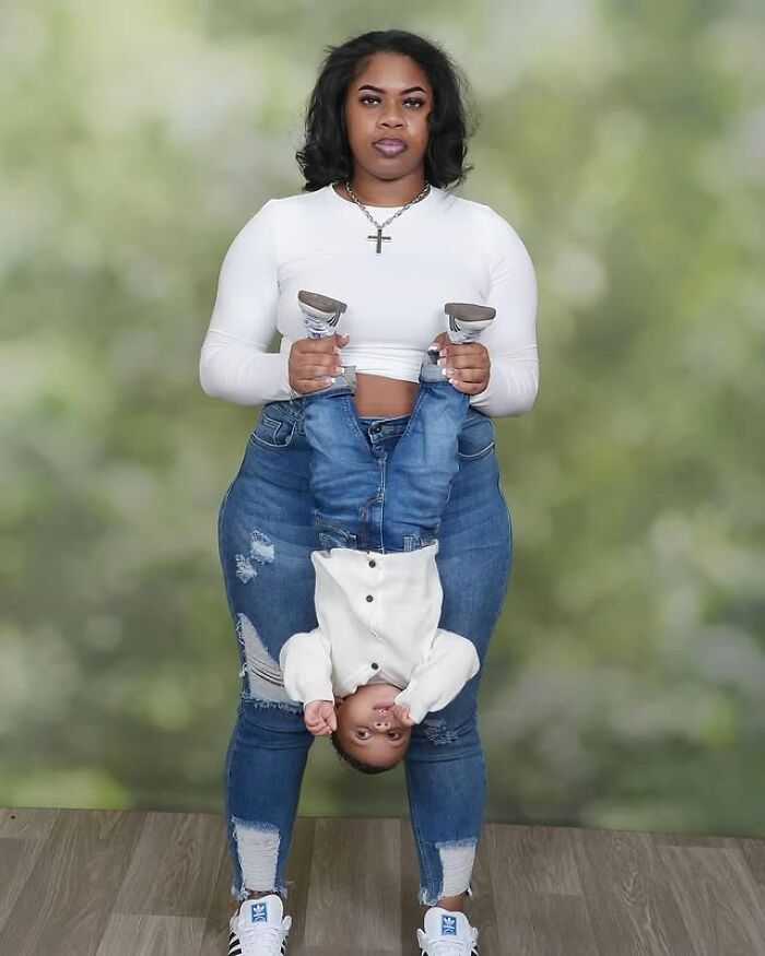 Mom Is Going Viral After Sharing Hilarious Photoshoot With Her Son (24 Pics)