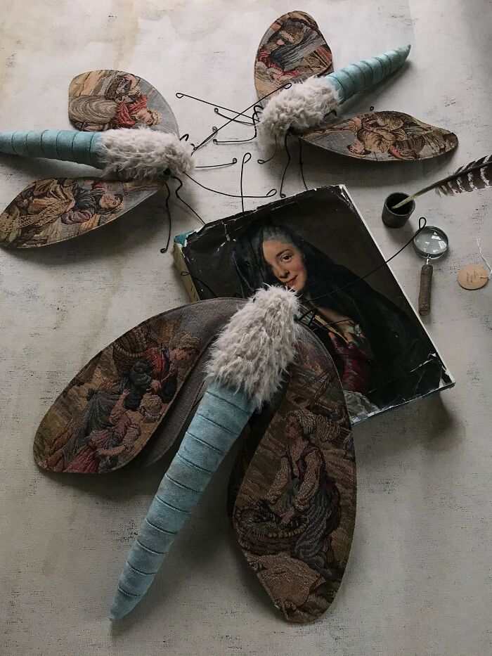This Artist Turns Vintage Fabrics Into Enchanting Moth Sculptures (34 Pics)