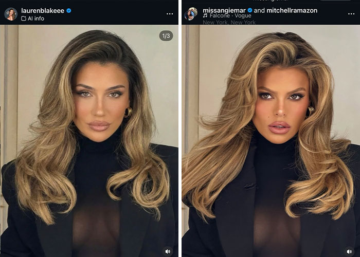 Glamorous White Influencer Deletes Post After Fans Notice Something Is Off