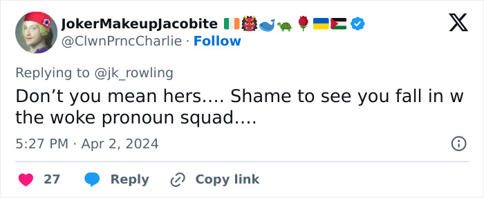 “Our Progressive Queen”: JK Rowling Trolled Over Trans Views After Fans Notice Ironic Detail In Recent Post