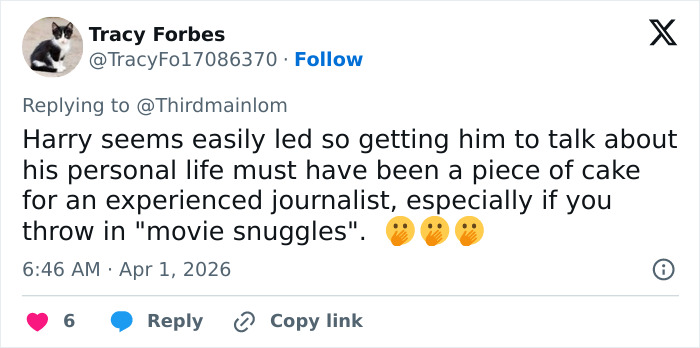 Prince Harry’s Flirty ‘Movie Snuggles’ Texts to Reporter Resurface After Weekend of ‘Naughtiness’