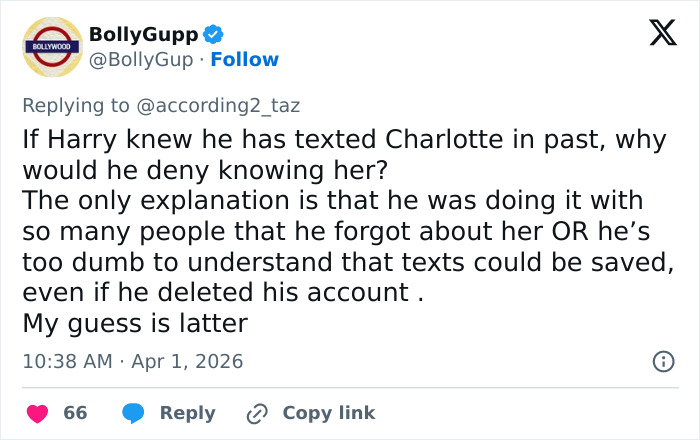 Prince Harry’s Flirty ‘Movie Snuggles’ Texts to Reporter Resurface After Weekend of ‘Naughtiness’