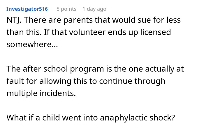Parent Can Tell Right Away Kid Received Food They Were Not Supposed To, Gets A Volunteer Fired Over It