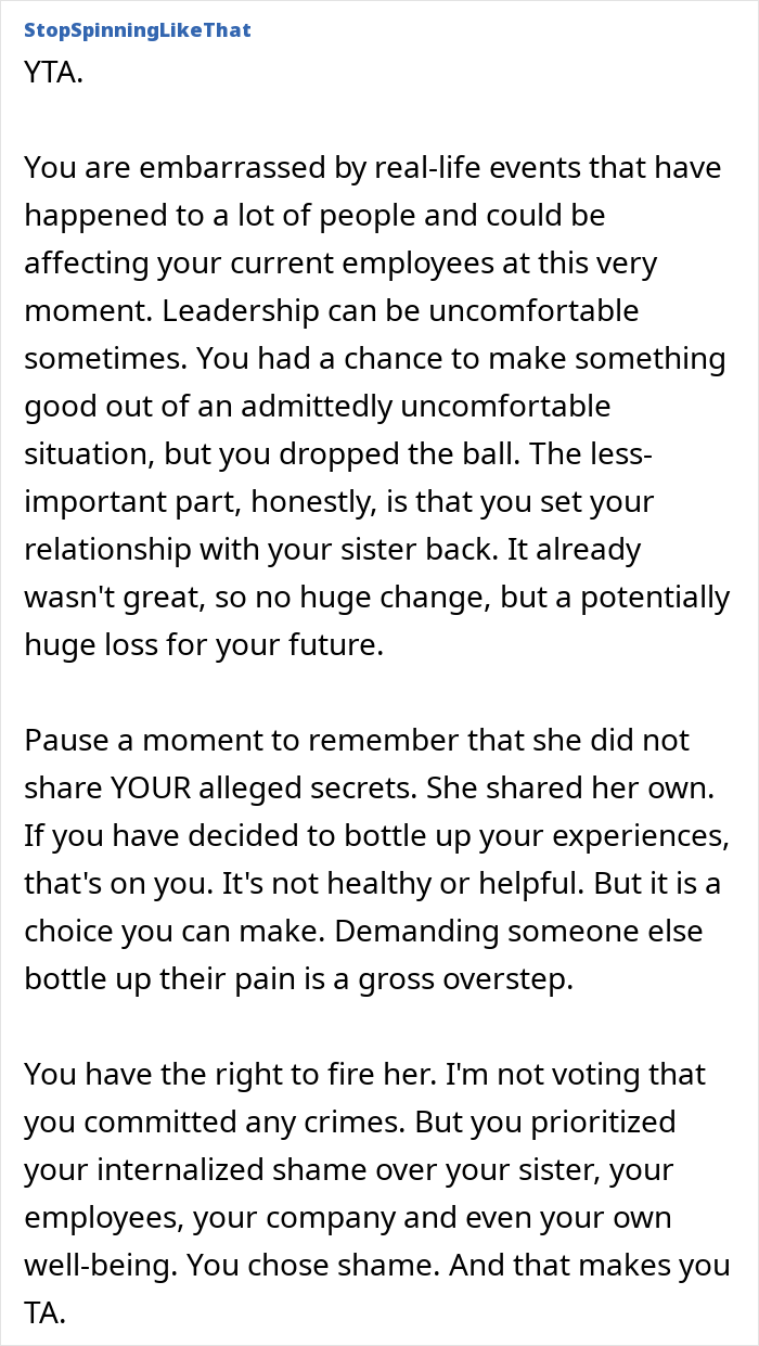 CEO Hires Her Sister After She Got &ldquo;Downsized&rdquo;, Finds Out The Real Reason She Lost Her Job The Hard Way