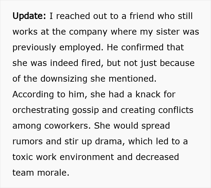 CEO Hires Her Sister After She Got &ldquo;Downsized&rdquo;, Finds Out The Real Reason She Lost Her Job The Hard Way