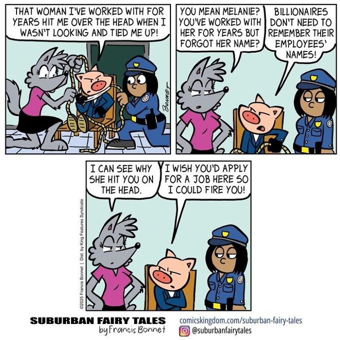 30 Funny Comics From ‘Suburban Fairy Tales’ That Put Classic Characters In Awkward Modern Situations