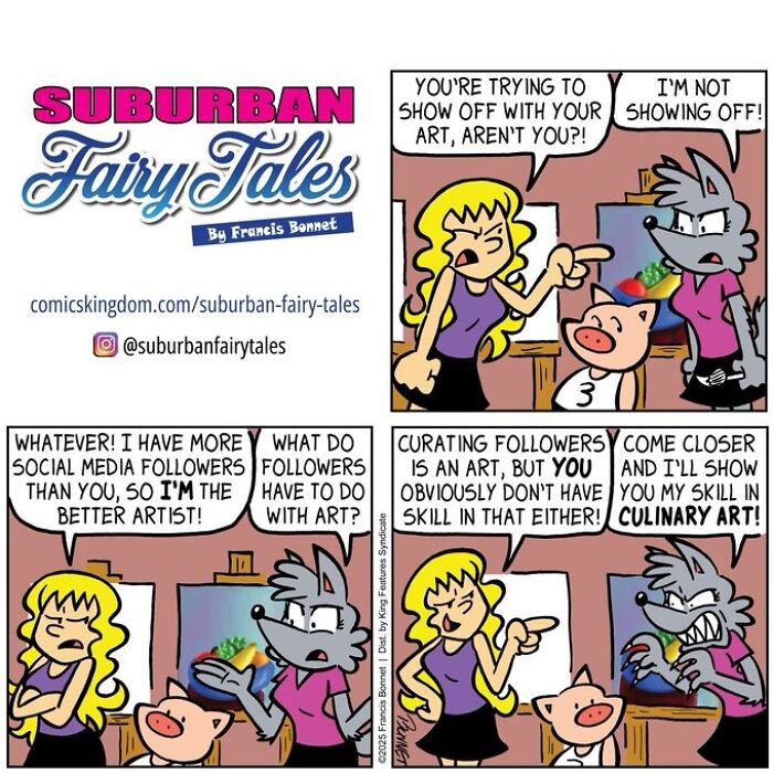 30 Funny Comics From ‘Suburban Fairy Tales’ That Put Classic Characters In Awkward Modern Situations