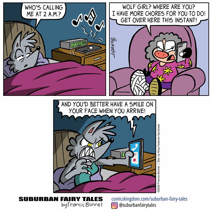 30 Funny Comics From ‘Suburban Fairy Tales’ That Put Classic Characters In Awkward Modern Situations