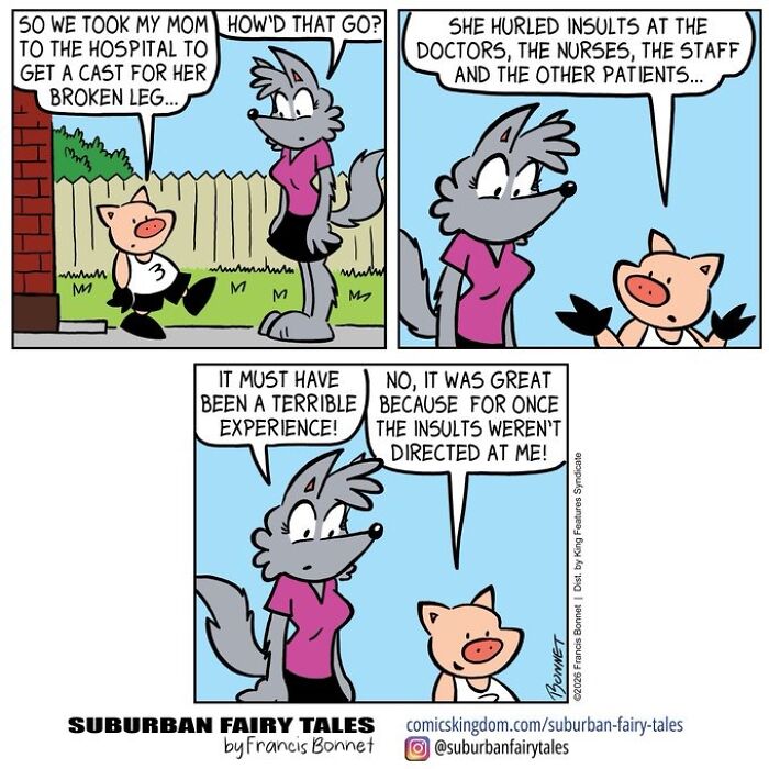 30 Funny Comics From ‘Suburban Fairy Tales’ That Put Classic Characters In Awkward Modern Situations