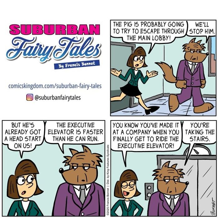 30 Funny Comics From ‘Suburban Fairy Tales’ That Put Classic Characters In Awkward Modern Situations