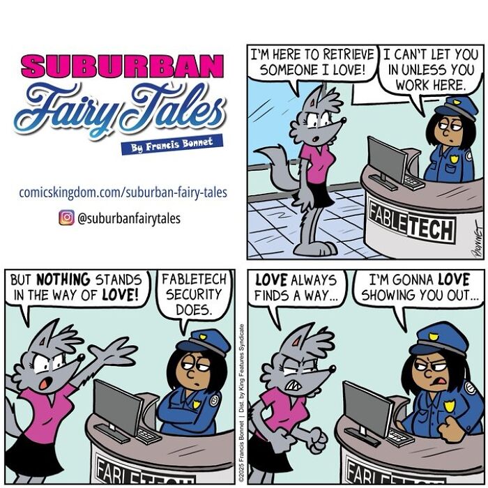 30 Funny Comics From ‘Suburban Fairy Tales’ That Put Classic Characters In Awkward Modern Situations