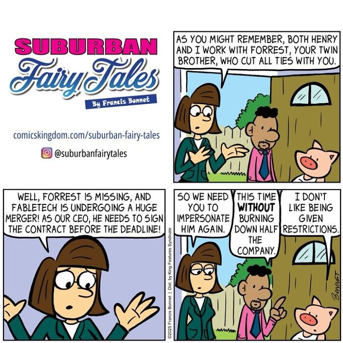 30 Funny Comics From ‘Suburban Fairy Tales’ That Put Classic Characters In Awkward Modern Situations