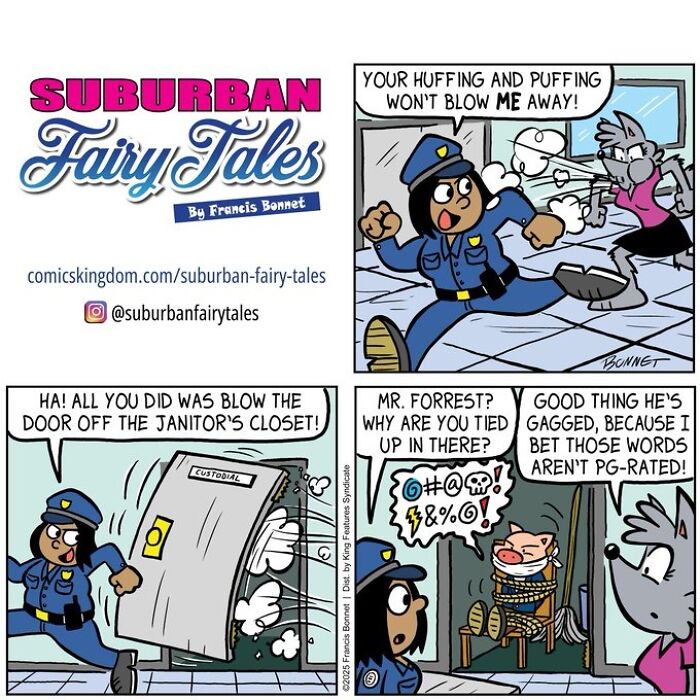 30 Funny Comics From ‘Suburban Fairy Tales’ That Put Classic Characters In Awkward Modern Situations