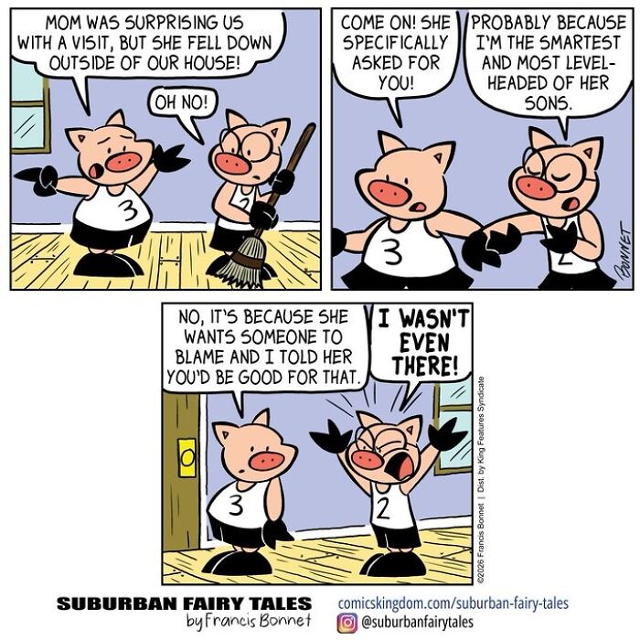 30 Funny Comics From ‘Suburban Fairy Tales’ That Put Classic Characters In Awkward Modern Situations