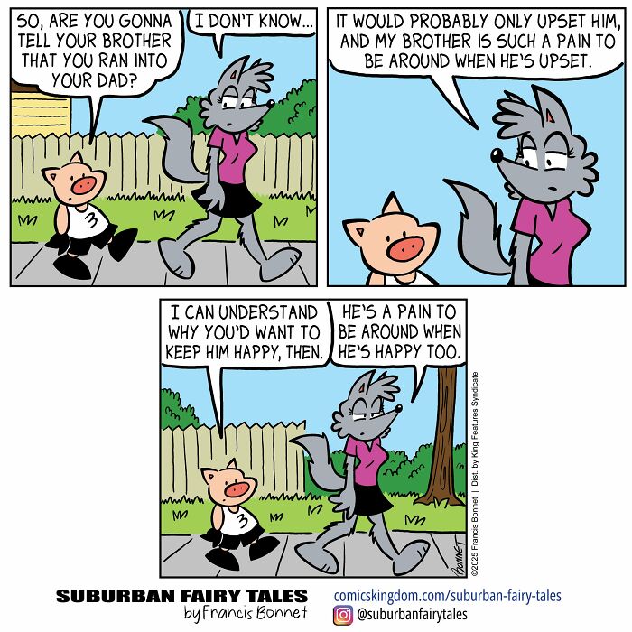 30 Funny Comics From ‘Suburban Fairy Tales’ That Put Classic Characters In Awkward Modern Situations