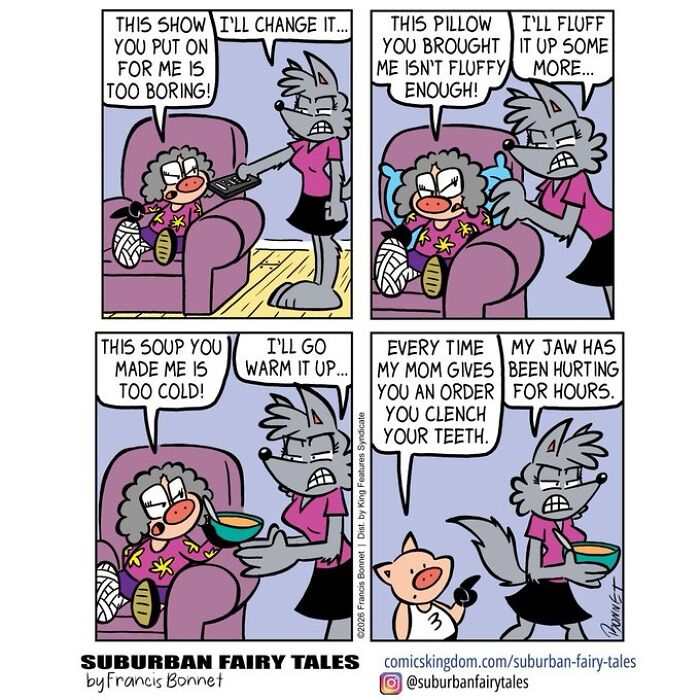 30 Funny Comics From ‘Suburban Fairy Tales’ That Put Classic Characters In Awkward Modern Situations