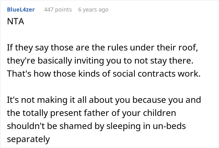 Woman Refuses To Stay With Parents After They Ban Her From Sharing A Room With Her Partner