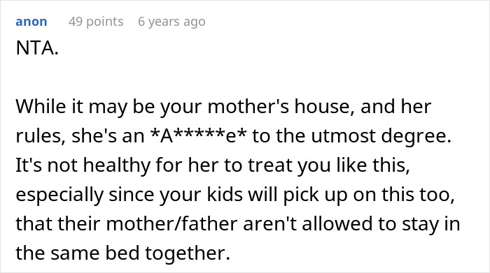 Woman Refuses To Stay With Parents After They Ban Her From Sharing A Room With Her Partner