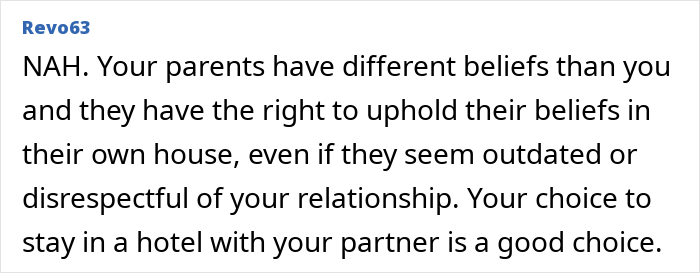 Woman Refuses To Stay With Parents After They Ban Her From Sharing A Room With Her Partner