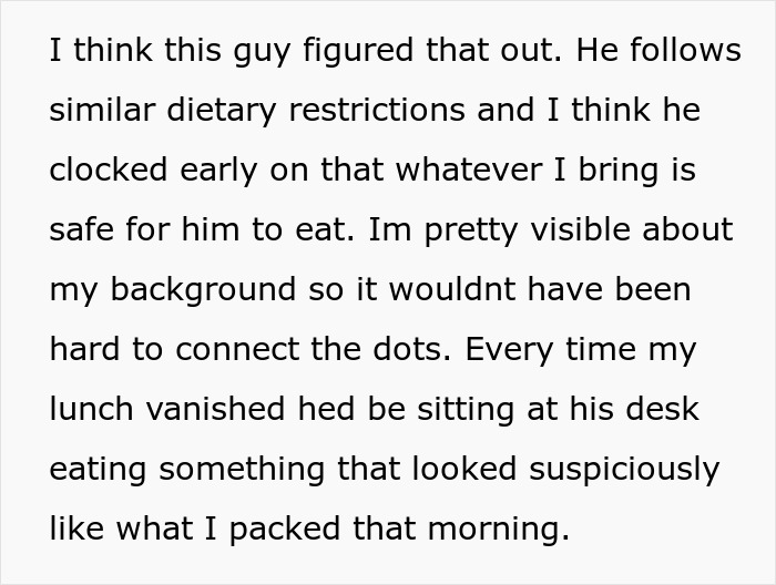 Office Food Thief Makes Coworker Miserable By Stealing Their Food, Faces Karma One Fine Day
