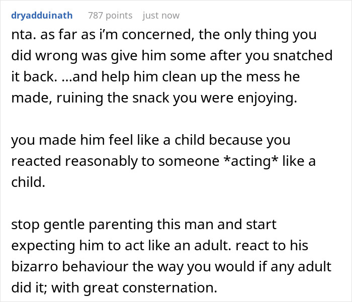 Rude Man Snatches Things Without Asking, Then Whines He Feels Like A Child As Coworker Berates Him