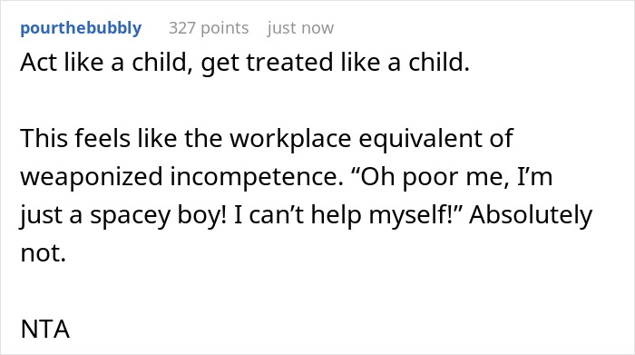 Rude Man Snatches Things Without Asking, Then Whines He Feels Like A Child As Coworker Berates Him