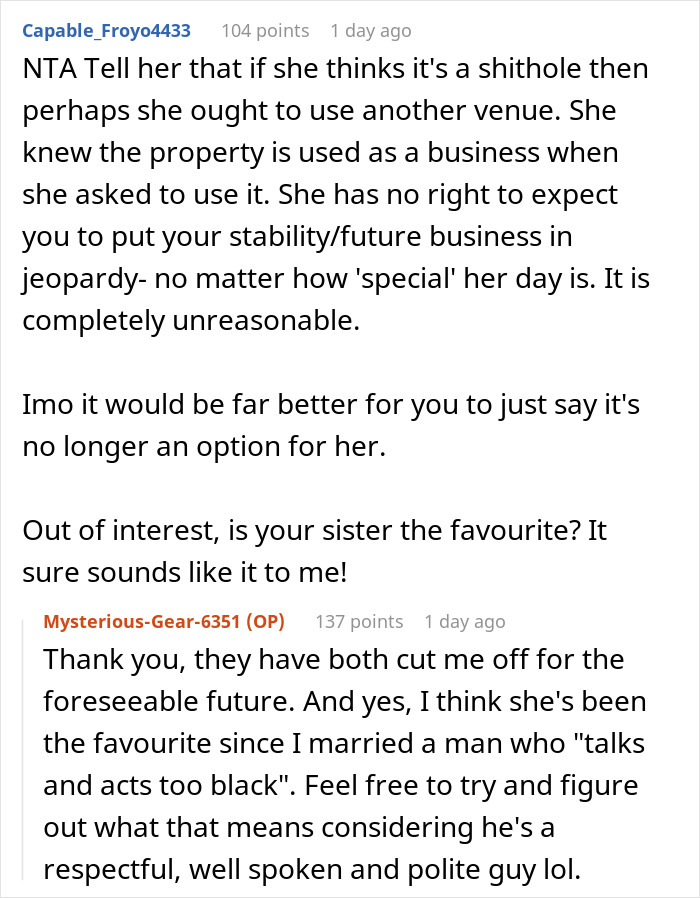 Bride Demands Sister Shut Down Her Business For Her Wedding, Then Sets Impossible Conditions And Loses It