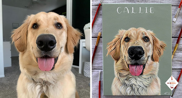 This Artist Paints Incredibly Detailed Pet Portraits That Owners Can Treasure Forever (33 Pics)