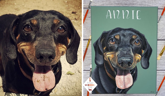 This Artist Paints Incredibly Detailed Pet Portraits That Owners Can Treasure Forever (33 Pics)