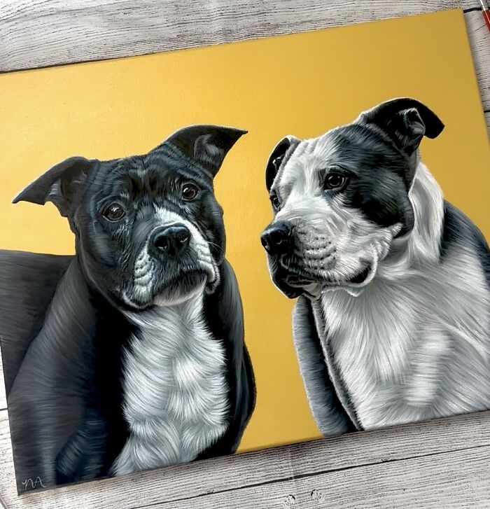 This Artist Paints Incredibly Detailed Pet Portraits That Owners Can Treasure Forever (33 Pics)